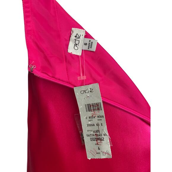 Cache Vintage y2k Pink Beaded Rhinestone Prom Dress Gown NWT Size 6 - Picture 6 of 7